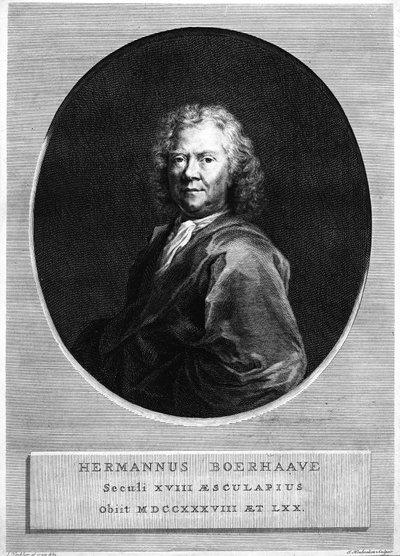 Herman Boerhaave，由Jacobus Houbraken雕刻 作者 扬·旺德拉尔