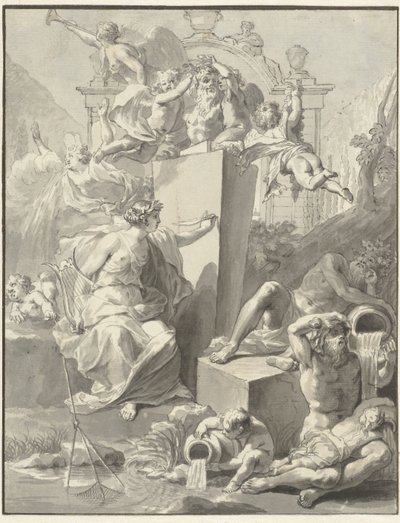 W. van der Hoeven 的扉页设计，韦斯特米尔，1721 年 作者 扬·旺德拉尔