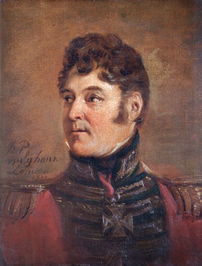 英国士兵科林-哈尔克特爵士将军的画像，1821年。   作者 简·威廉·皮涅曼
