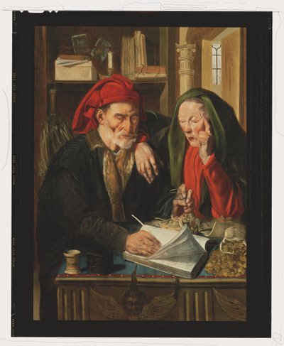 货币兑换商（面板油画） 作者 Jan Woutersz 斯塔普