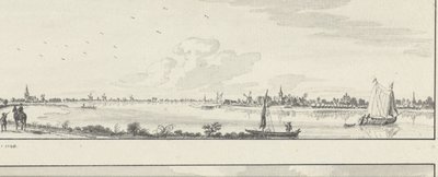 眺望莱克河对岸的村庄：洛皮克（Lopik）、贾尔斯维尔德（Jaarsveld）、蒂恩霍芬（Tienhoven）、阿梅德（Ameide）和赫勒尔村（Huis Herlaer 作者 扬·德·贝耶尔