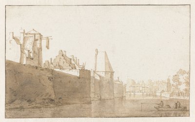莱顿城墙景观 作者 扬·德·比绍普（Jan de Bisschop）
