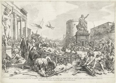 圣劳伦提斯殉难
Beatus Laurentius dum (...) est Roma Laurentio（物品上的标题） 作者 巴托洛缪斯·布伦伯格