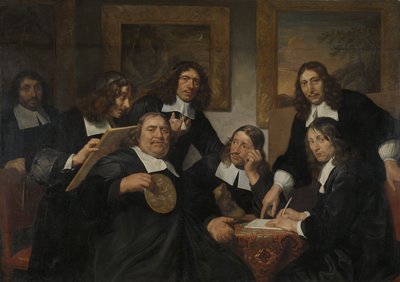 1675年哈勒姆圣卢克公会总督 作者 Jan de Bray