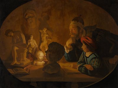 绘画课，1634年 作者 Jan Ter Borch或Terborch