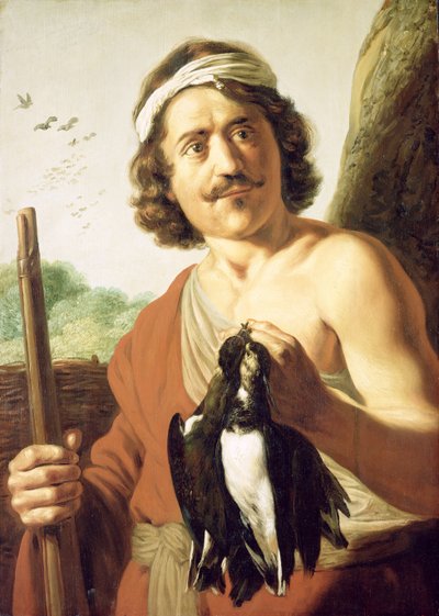 Air and Youth：猎人与步枪和Slain Birds，1623-25 作者 扬·利文斯（Jan）