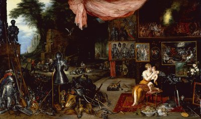 五种感官，触摸（油画板）。 作者 扬·布鲁格（Jan the Younger Brueghel）