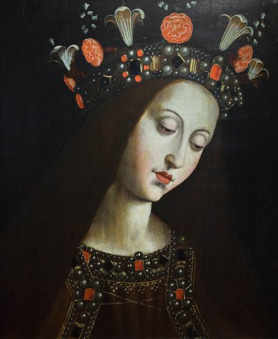 加冕的处女》，取材于休伯特和扬-凡-艾克（木板油画） 作者 扬·范（后）艾克