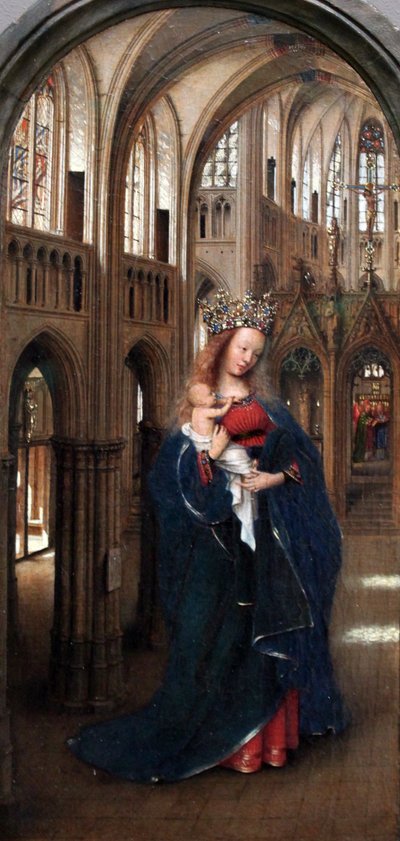德语：Die Madonna in der Kirche 教堂中的圣母 作者 扬·范·埃克