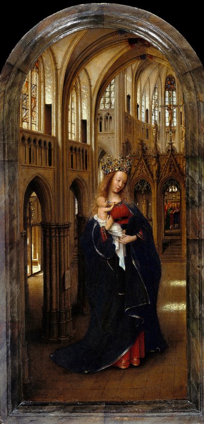 德语：Die Madonna in der Kirche 教堂中的圣母 作者 扬·范·埃克