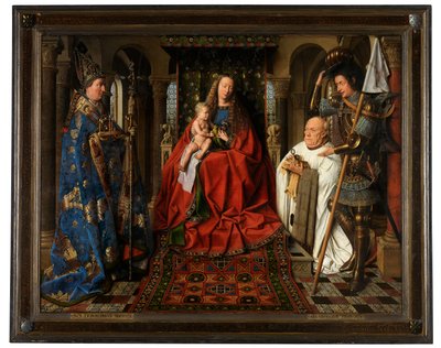 圣母和圣婴与 Canon Joris van der Paele 作者 扬·范·埃克