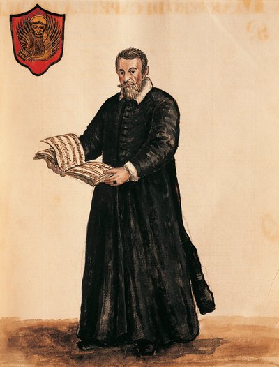 意大利，威尼斯，意大利作曲家克劳迪奥·蒙特威尔第 (Claudio Monteverdi) 的肖像 (1567 - 1643) 作者 扬·范·格雷文布罗克