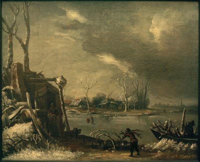 冬日风景与灌木丛收集器 作者 扬·范·凯塞尔（Jan van Kessel）