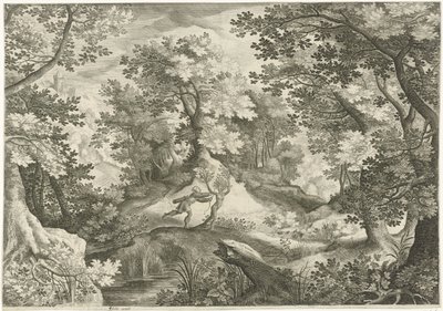 阿波罗与达芙妮的风景画 作者 克拉斯·扬斯。维舍尔 (II)