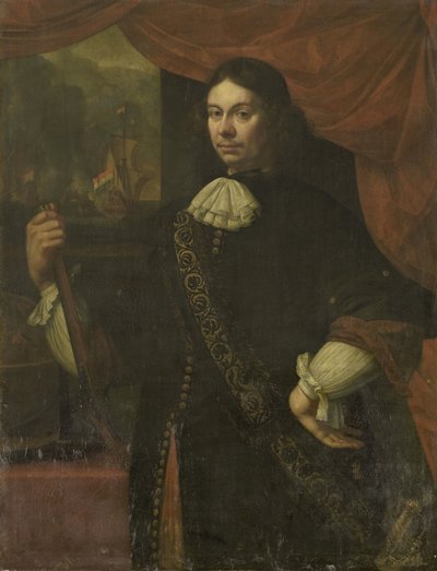 海军上尉 Cornelis Jacobsz de Boer 的肖像 作者 扬·范·内克