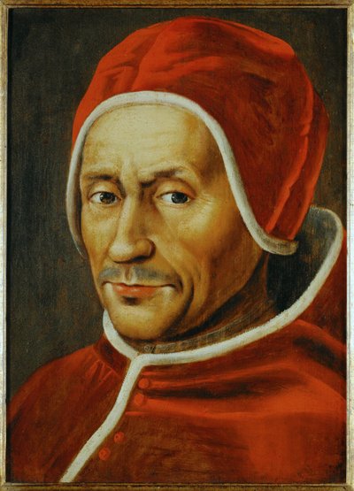 教皇哈德良六世......（木板绘画） 作者 扬·范·斯柯（Jan van Scorel）