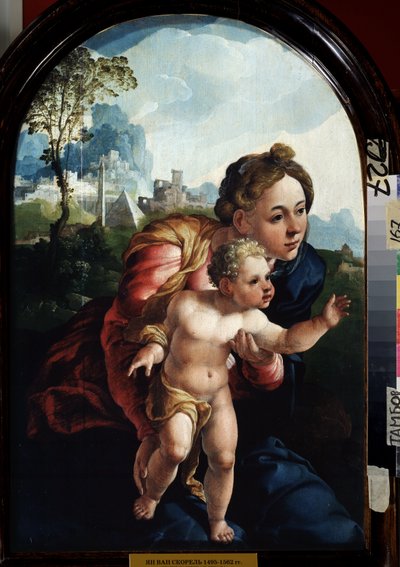 维尔京与儿童，1530年 作者 扬·范·斯柯（Jan van Scorel）