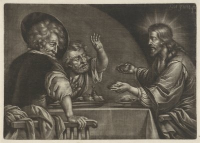 以马忤斯的晚餐 作者 贝尔纳多·斯特罗兹（Bernardo Strozzi）