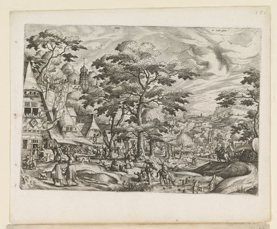 乡村风光 作者 Jan van 和 Doetechum Lucas van 和 Bol Hans Doetechum the Elder
