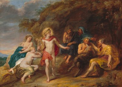 米达斯的审判》，约1640年。 作者 扬·范登·霍克