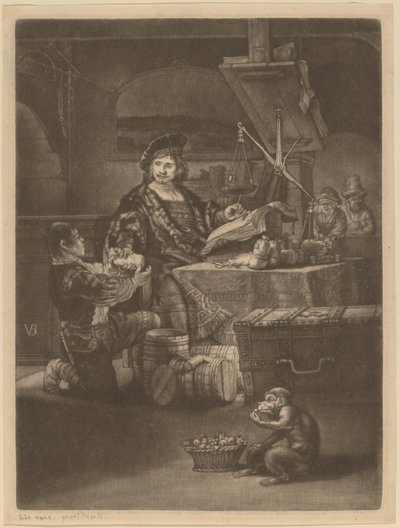 Jan Uytenbogaert 作者 伦勃朗·范·莱恩 (Rembrandt van Rijn) 之后的扬·范德布鲁根