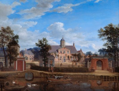 Goudestein城堡，在Vecht河上，靠近Maarsen"，约1674年 作者 扬·范德·海登