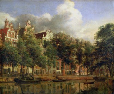 阿姆斯特丹的Herengracht 作者 扬·范德·海登