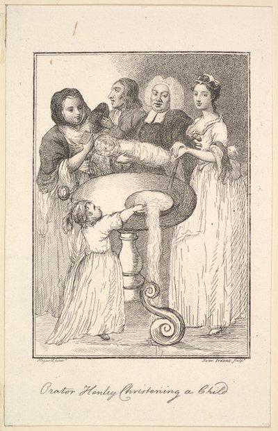 奥特曼-亨利为一个孩子举行洗礼，1794年。 作者 简·爱尔兰