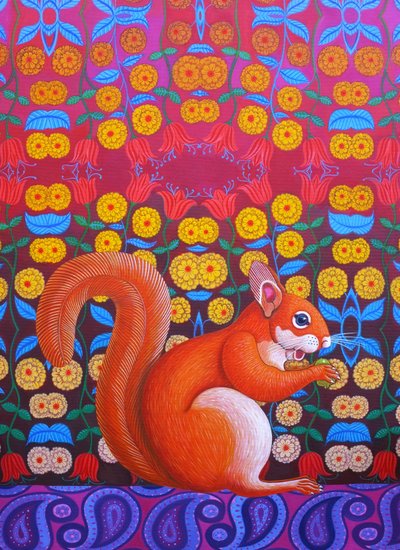 红松鼠，2014， 作者 简·塔特斯菲尔德
