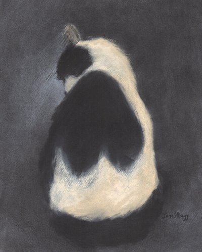 托马斯洗澡》，约 2018 年（纸上粉彩和炭笔画） 作者 贾内尔·布拉格