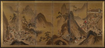 在山区打猎的鞑靼人 作者 Japan, Edo period
