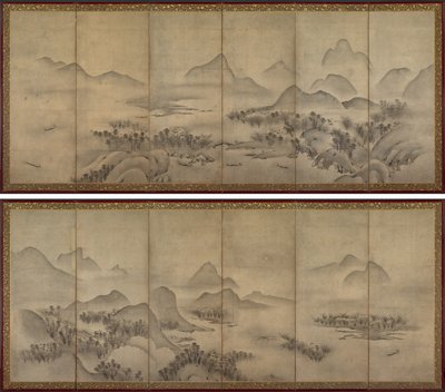 月光下的风景 作者 日本，室町时代