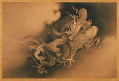 云中的两条龙 作者 日本人KanōHōgai