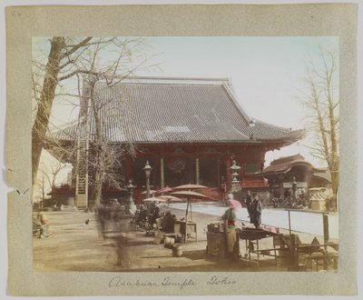 日本东京浅草寺(手绘黑白照片) 作者 日本摄影师