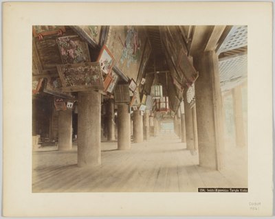 日本京都清美寺内（手绘黑白照片 作者 日本摄影师