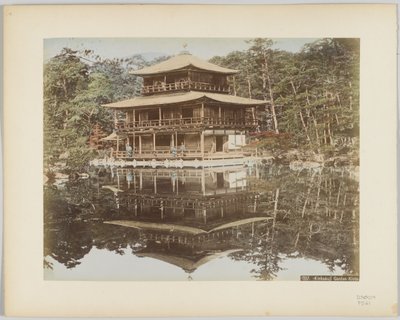 日本京都金阁寺花园（手绘黑白照片） 作者 日本摄影师