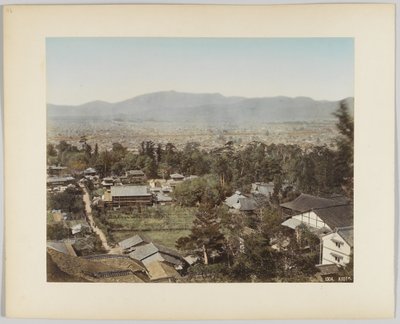 Kyoto, Japan (hand-coloured b/w photo) 作者 日本摄影师