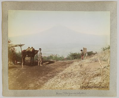 日本乙女羽的富士山（手绘黑白照片） 作者 日本摄影师