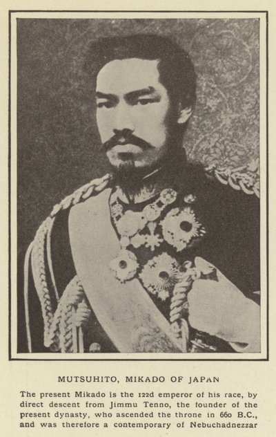 Mutsuhito，日本天皇 作者 日本摄影师