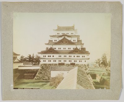 日本名古屋城（手绘黑白照片） 作者 日本摄影师
