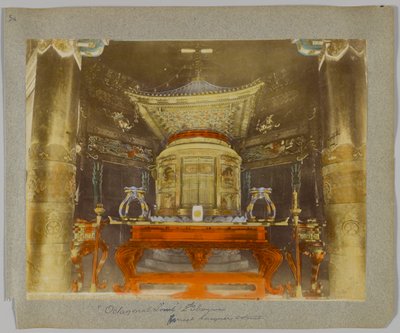 日本东京芝公园二代将军八角墓（手绘黑白照片） 作者 日本摄影师