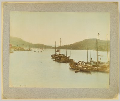 Onomichi, Bingo, Japan (hand-coloured b/w photo) 作者 日本摄影师