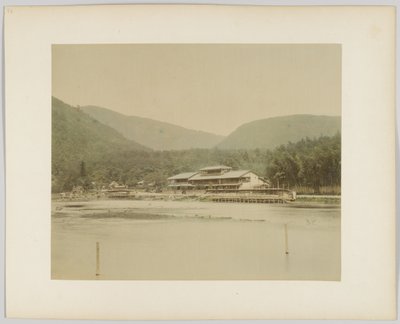 日本河景（手绘黑白照片） 作者 日本摄影师