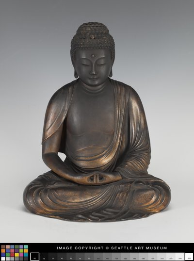 莲花座上的阿米达佛 作者 日本学校