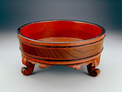 盆地用于佛教洗手仪式，1345或1406（漆木） 作者 Japanese School