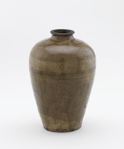 瓶子，濑户，爱知县，室町时代，15世纪初（陶瓷） 作者 日本学校