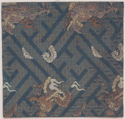 佛教寺庙陈设织物、佛经封面、片段 作者 日本学校