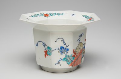 杯子，十七世纪末至十八世纪初（柿木，带有釉上釉的瓷器） 作者 日本学校