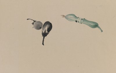 画水果（纸上的墨水和颜色） 作者 日本学校