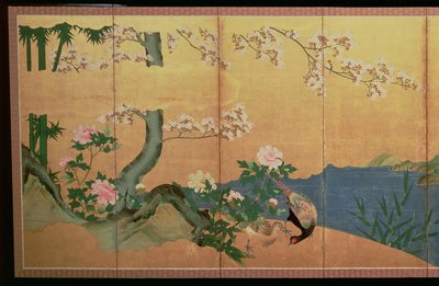 江户时代的虹膜岛上的白鹭 作者 日本学校